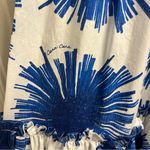 Cara Cara Mimi Cotton Midi Dress Blue Starburst XS White Photo 10