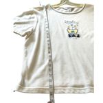 Vintage 90s Polo Shirt Blue Trim "Spring Is In The Air, A Fresh Start" Graphic Size L Photo 7