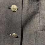 Brooks Brothers  Women’s Navy Cotton Single Breasted Blazer Size 4 Silver Buttons Photo 3