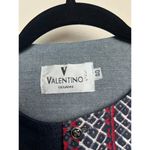 VTG Valentino Mandarin Collar Button Down Tunic Top Jacket Sz. 40 (US 4) Blue Photo 1