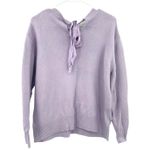 Halogen  Size‎ XL Sweater Purple Fuzzy Pullover Back Neck Tie Casual Preppy Cute Photo 1