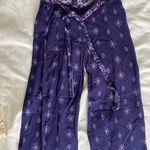 Shosho Purple Patterned Pants Photo 0