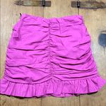 Japna  Fuchsia Ruched Mini Skirt size medium NWT Photo 3