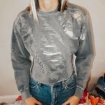 Comfort Colors Distressed Cropped Sweatshirt Photo 0