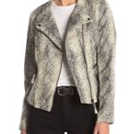 BLANK NYC NWT  Snakeskin Print Biker Moto Jacket Size XS Photo 0