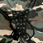 Toxik3 Spaghetti Strap Sleeveless Camo Print Romper lace up One Piece Jumpsuit Multiple Size L Photo 8