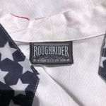 Rough Rider By Circle T USA Button Up Shirt Fringe Cowboy Patriotic Long Sleeve Photo 8