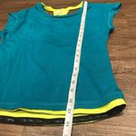 Lucy Layered Cutout Racerback Athletic Shirt Tank Top Tee Shirt XS Extra Small Green Photo 10
