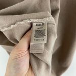 AGOLDE Foundation Beige Della Asymmetrical Short Relaxed Sleeve Crew Tee NEW Photo 12