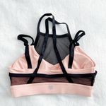 Forever 21  Black Peach Pink Athletic Sports Casual Exercise Mesh Bra Top Photo 2