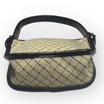 DKNY 𖣴 Woven Crosshatch Mini Bag Handbag 𖣴 Straw 𖣴 Choc Brown Leather Trim 𖣴 Photo 5