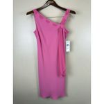 Evan Picone  Cocktail Dress Fuchsia Pink Crepe Knee Length Size 10P NWT Photo 2