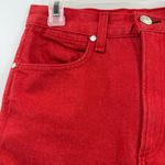 Rag and Bone  Moss Denim Mini Skirt Bull Red size 25 raw frayed hem cotton Photo 1