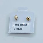 Luna 10k solid gold earrings sun moon studs Photo 2