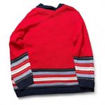 Villager Vintage Red and Navy 1/4 Zip Sweater with Stripes Photo 2