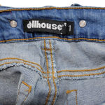 Dollhouse Overall Jeans Size 1 Denim Overalls Skinny Jeans Ankle Distressed Blue Denim Pants Stretch Photo 4