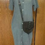 Wearables Sage Green Long Shirt Dress Size S Photo 0