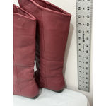 Womans Classique 6 M Red Leather Tall Pull On Riding Boots NWOT Photo 3