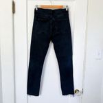AGOLDE  | Toni Mid Rise Straight Raw Hem Ankle Denim Black Jeans Size 25‎ Photo 3