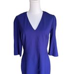 Lafayette 148 New York - Navy Blue Wool Blend Sheath Dress Sz 6 Photo 1