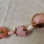 Pink art glass wedding cake vintage necklace Photo 14