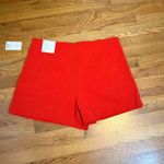 A New Day  Women’s 14 Red Stretch Midi Shorts Pleated Pockets Corpcore Girl Boss Photo 4