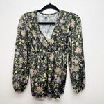 ASOS  Puff Sleeve Babydoll Boho Floral Cottagecore Gardencore Womens Top Size 4 Photo 0