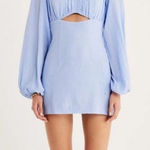 Free People  x RUMER‎ Camille Mini Dress Blue Small NWT Photo 0