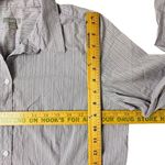 J.Jill Women’s Large Button Down Stripe Long Sleeve Shirt Polo Collar Top Photo 7