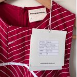 NWT LOVEBIRDS Rosie Sleeveless Striped Cotton Midi Dress in Crimson Size XL Red Photo 4