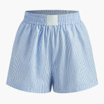 Pinstripe Thin Shorts‎ Blue Size M Photo 0
