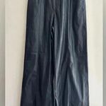 BLANK NYC  Faux Leather Wide Leg Pants, Black, Size Large Photo 3