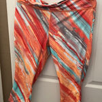 Xersion FINAL MARKDOWN  fitted watercolor capri length leggings large Photo 0