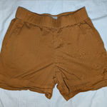 Everlane Easy Pull On Cotton Blend Shorts Brint Orange Womens 2 Photo 0