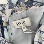 Joie  Margot Dress SZ 4 NWT 100% Silk Nightshadow Blue Sample Chiffon Midi Floral Photo 2