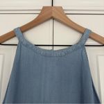 Torrid 100% Tencel Halter Neck Tiered Sleeveless Top in
Light Wash Lyocell Tank Photo 3