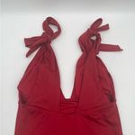 MEI L’ANGE Swimsuit One Piece Red Eve Bow Tie Swim Beach NWT Extra Large Size XL Photo 8