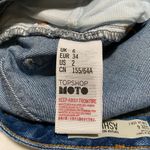 Topshop MINT $60  Moto Distressed Ashley Jean Denim Shorts UK 6 US 2 XS S Photo 3