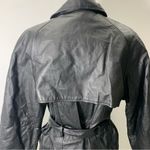 Vintage dead stock NWT Monroe & Main leather coat jacket Black Size L Photo 9