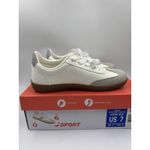 New J Sport Cecily Women’s Sneaker Suede White/Grey Low Top Shoes Size 7 US White Photo 10