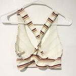 Free People  Gidget Sports Bra Ivory Combo Stripe Size Small Athletic Photo 4