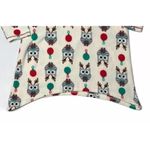 Kensie Super Soft Fleece Ivory Holiday Owl Print Nightie Pajamas with Hat Size S Photo 1