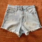 Celebrity Pink  denim embroidered shorts Photo 0