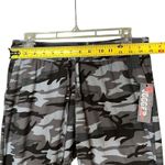 Hot Kiss  Pants Womens Medium Gray Camo Jogger Drawstring Pockets Stretch Gym Photo 3