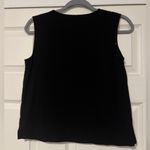 Eileen Fisher  Organic Cotton Blend Black Tank Top XS Extra Small Aztec Western Photo 1