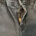 Eunina  size 7 junior black distressed skinny jeans these are dark black EUC Photo 4