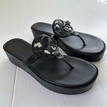 Tory Burch Miller Wedge Sandals Perfect Black, 10.5 Photo 2