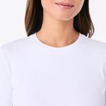 FIGS  Ribbed Longsleeve Underscrub in White, Size Large Photo 2