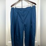 Misook Lightweight Wide Leg Lightweight Long Pants Blue NWOT L Photo 1