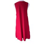 Anthropologie Maeve x - Cerise Red Mock Neck Swing Knee Length Dress Sz L Photo 4